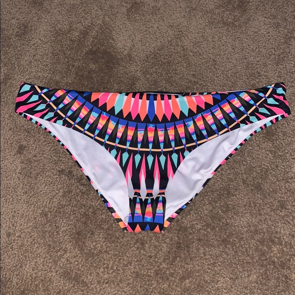 “PINK” patterned bikini bottoms